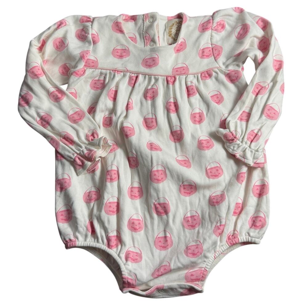 The Beaufort Bonnet Penny’s Play Bubble in Vintage Prep Pumpkin Pails 2T